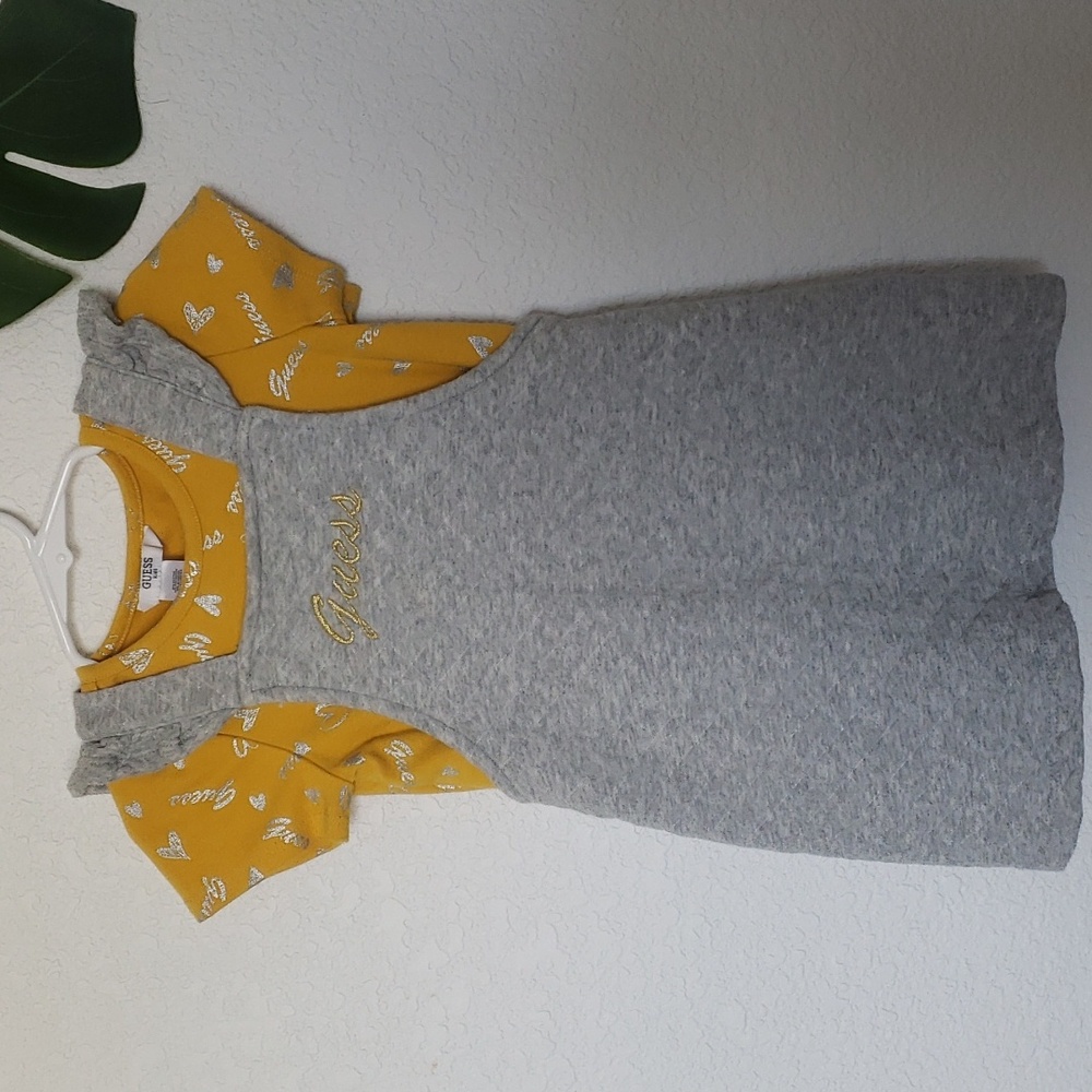 Guess Kids Gray Dress with Yellow Shirt